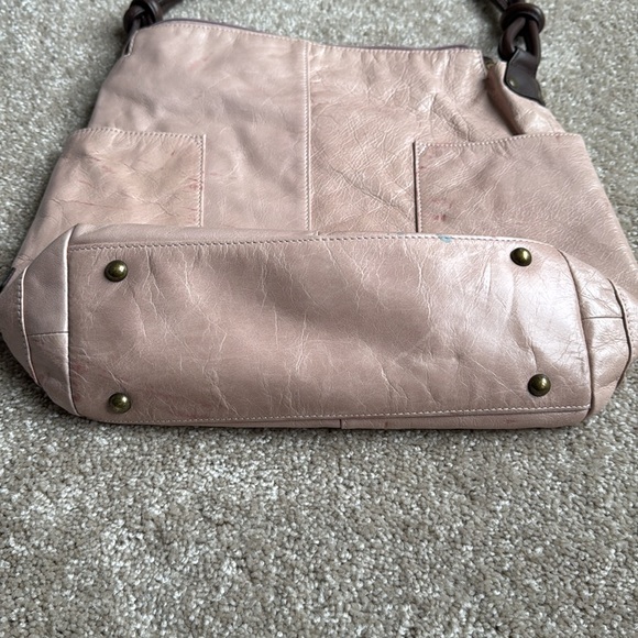 Ellington Light Warm Beige Leather Handbag - Picture 4 of 11